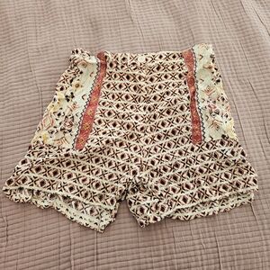 Bohemian High Waist Women's Shorts - Multicolor